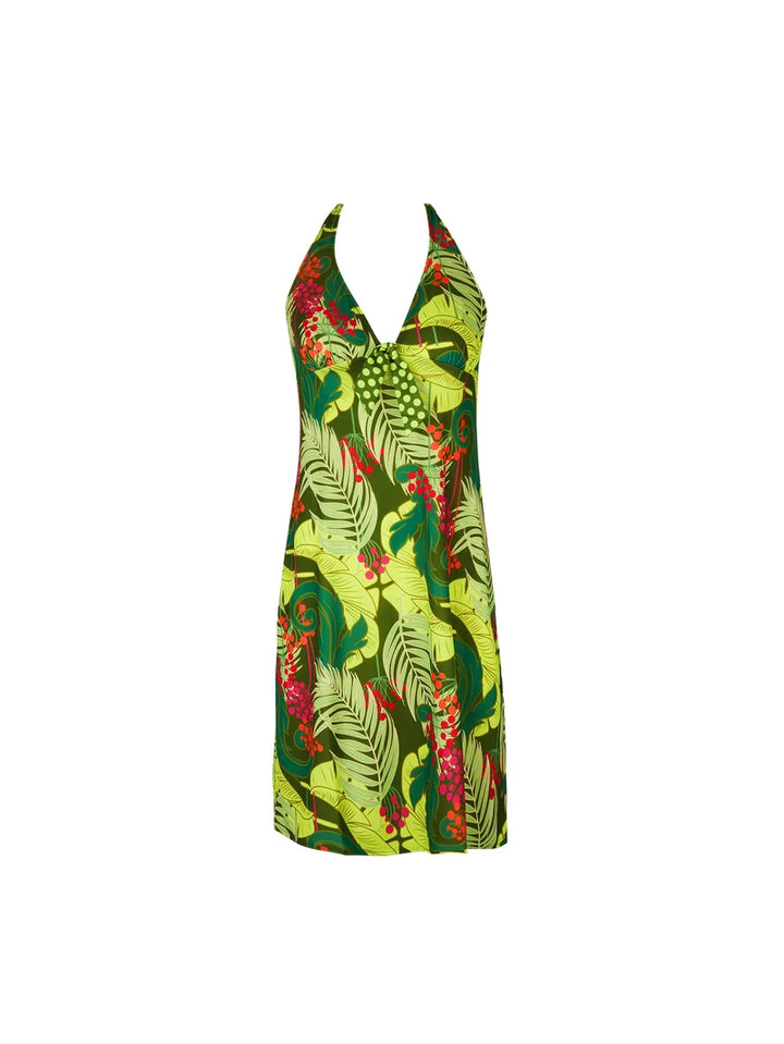 Antigel Swimwear by Lise Charmel - La Venus Nature Halterneck Dress Vert Tropic