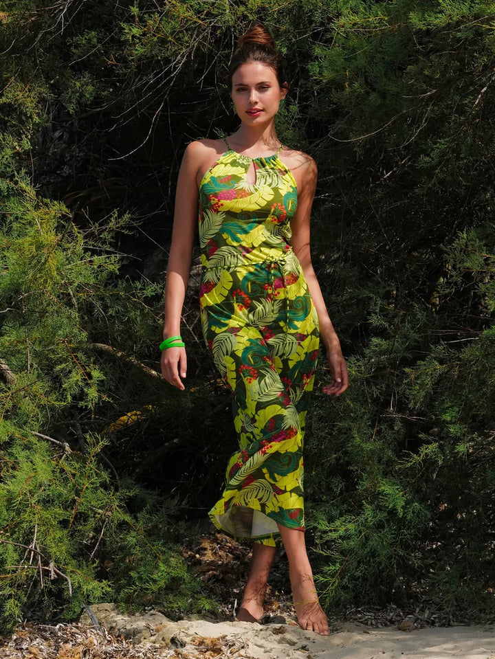 Antigel Swimwear by Lise Charmel - La Venus Nature Maxi Dress Vert Tropic