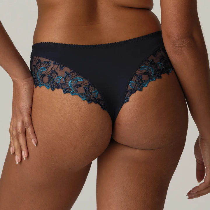 PrimaDonna Deauville Luxury Thong Velvet Blue