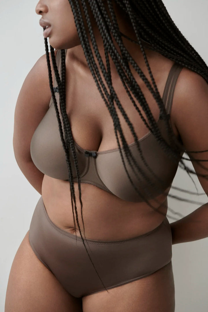 PrimaDonna Satin Non Padded Full Cup Seamless Ebony