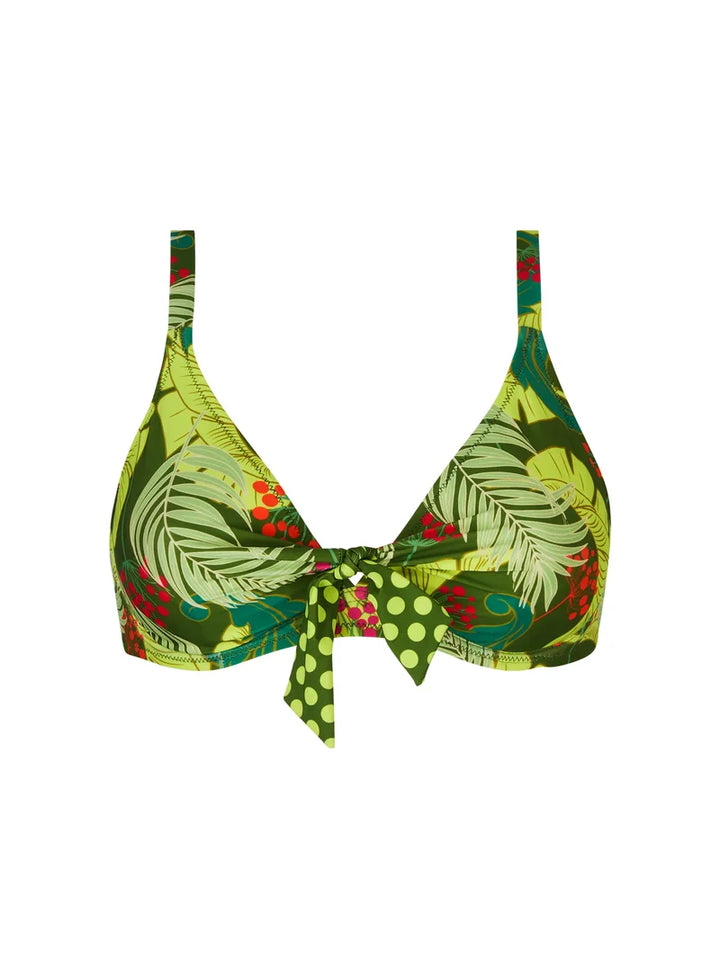 Antigel Swimwear by Lise Charmel - La Venus Nature Halter Underwired Bikini Top Vert Tropic