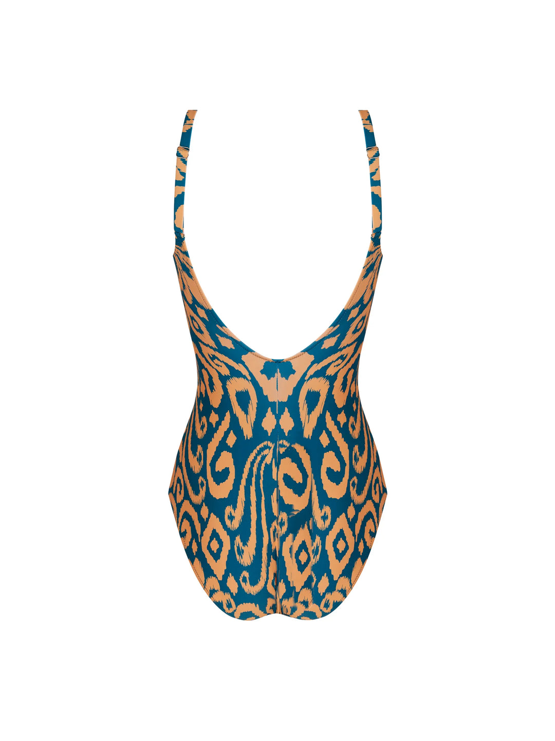 Antigel Swimwear - La Balinaise Full Cup Underwired Swimsuit Ikat Vert Orange