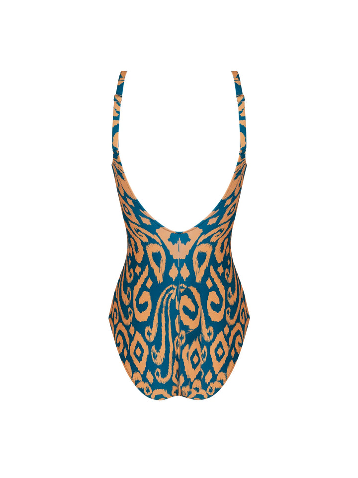 Antigel Swimwear - La Balinaise Full Cup Underwired Swimsuit Ikat Vert Orange