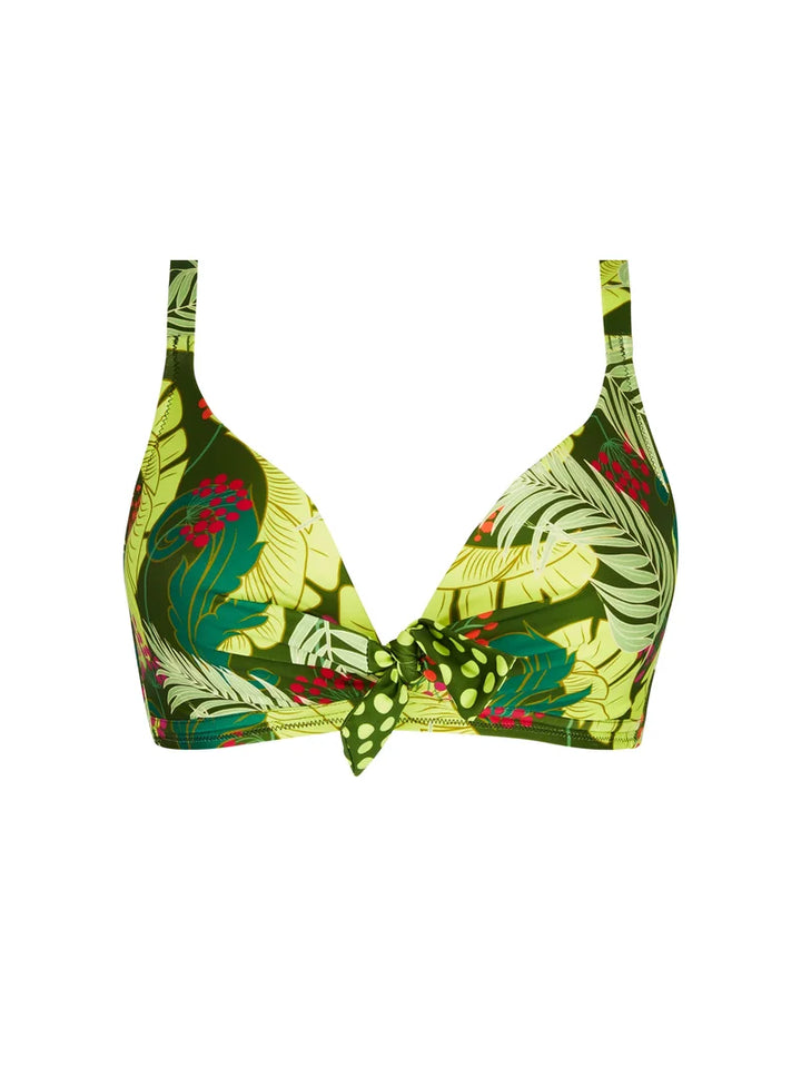 Antigel Swimwear by Lise Charmel - La Venus Nature Non-Wired Padded Bikini Top Vert Tropic