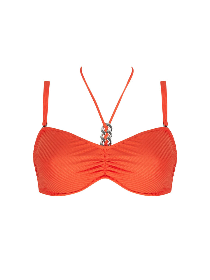 Antigel Swimwear - La Stricto Chic Fuller Cup Strapless Bikini Top Stricto Orange