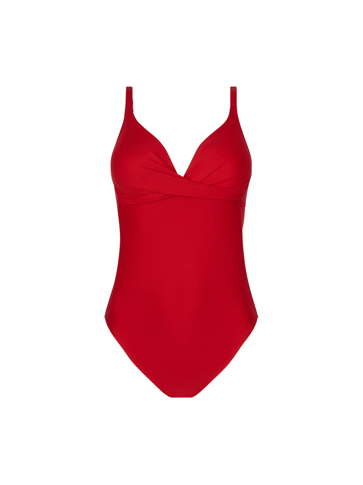 Antigel Swimwear By Lise Charmel - La Chiquissima Non-Wire Padded Swimsuit Mer Rouge