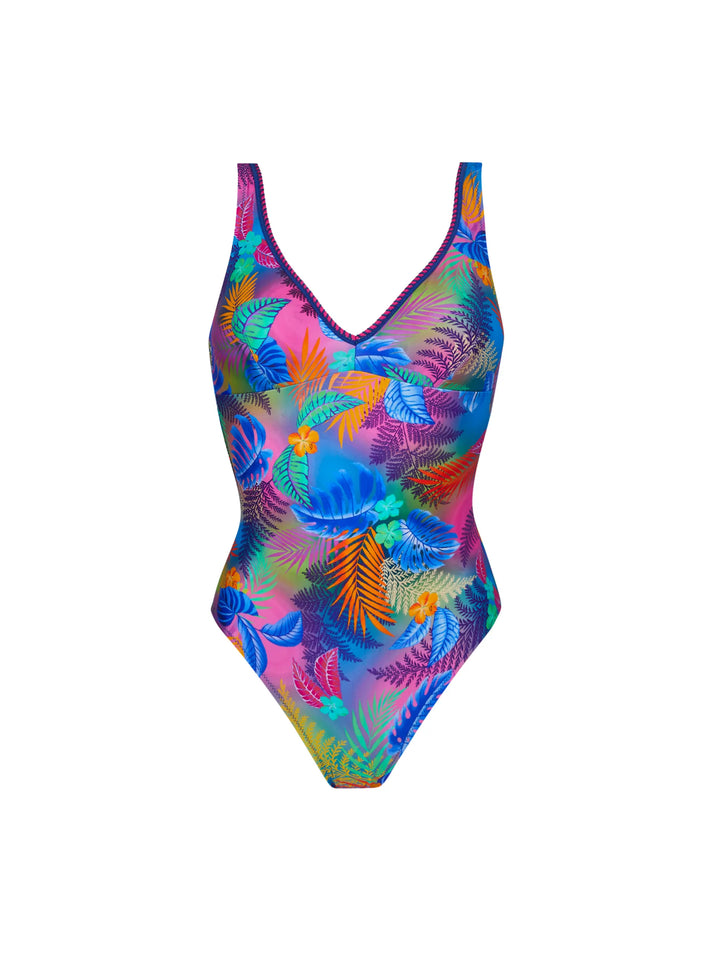 Antigel Swimwear By Lise Charmel - L'Avatar Des Iles Non-Wire Swimsuit Bleu Avatar