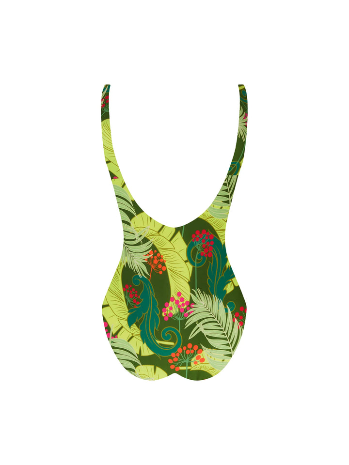 Antigel Swimwear by Lise Charmel - La Venus Nature Non-Wire Swimsuit Vert Tropic