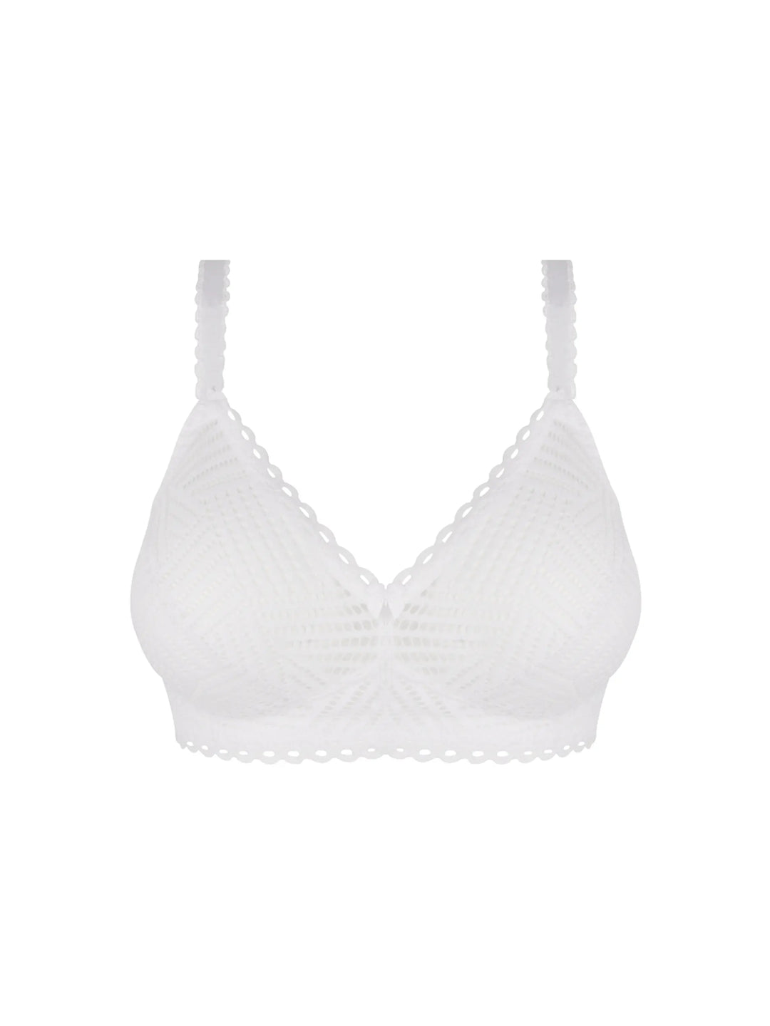 Antigel by Lise Charmel - Tressage Graphic Non-Wired Triangle Support Bra Tressage Blanc