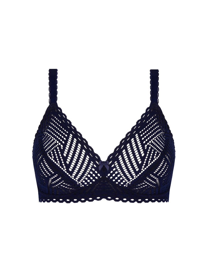 Antigel by Lise Charmel - Tressage Graphic Non-Wired Triangle Support Bra Tressage Marine