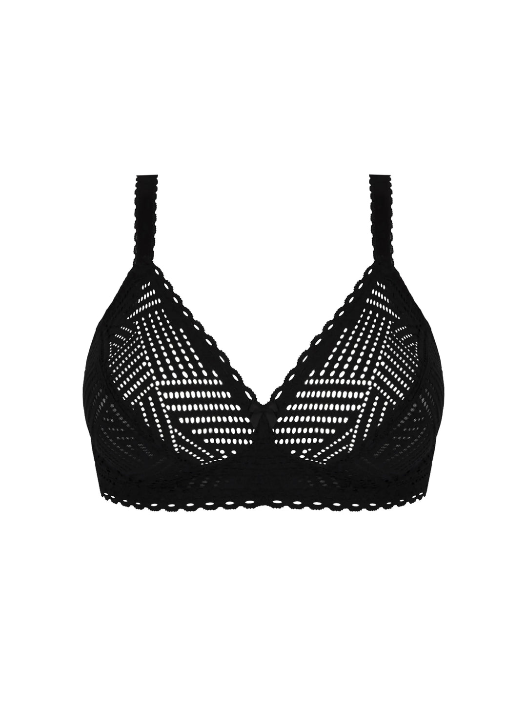 Antigel by Lise Charmel - Tressage Graphic Non-Wired Triangle Support Bra Tressage Noir