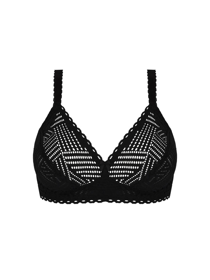 Antigel by Lise Charmel - Tressage Graphic Non-Wired Triangle Support Bra Tressage Noir