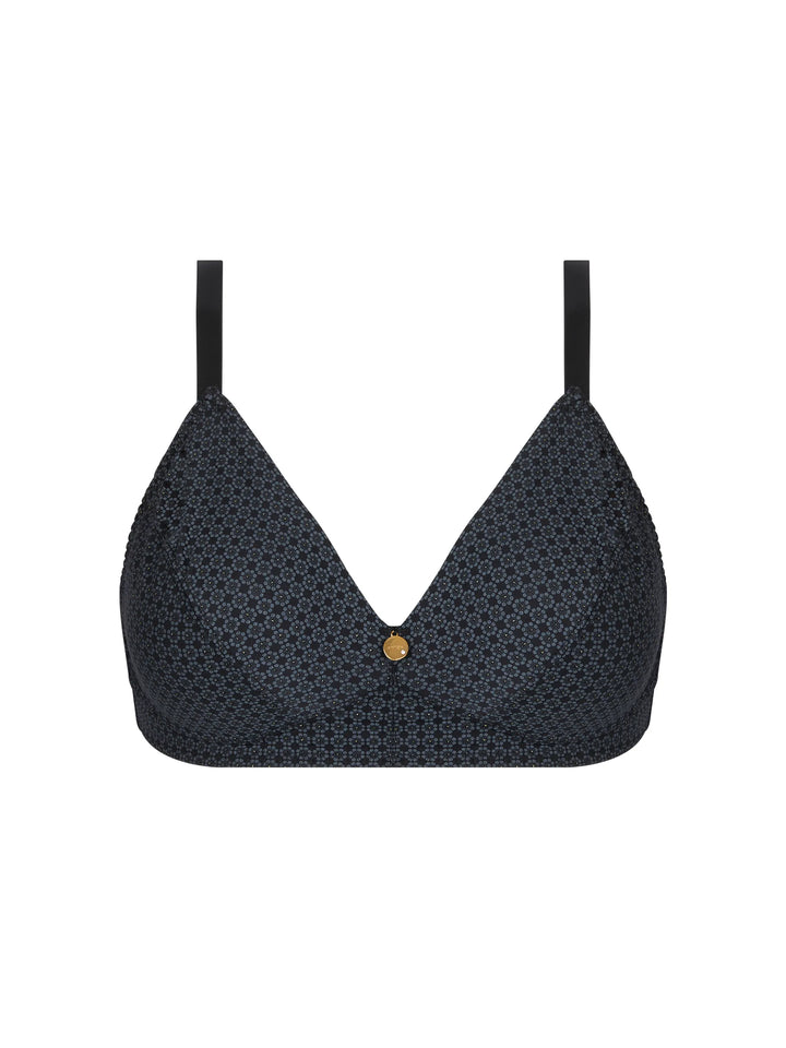 Antigel by Lise Charmel - Daily Paillette Covering Non-Wired Triangle Bra Noir Pailette