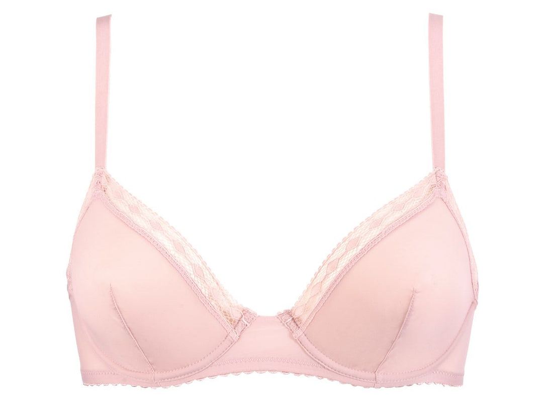 Epure - Satin Seduction Full Cup Bra Havane Rose Full Cup Bra Epure by Lise Charmel 