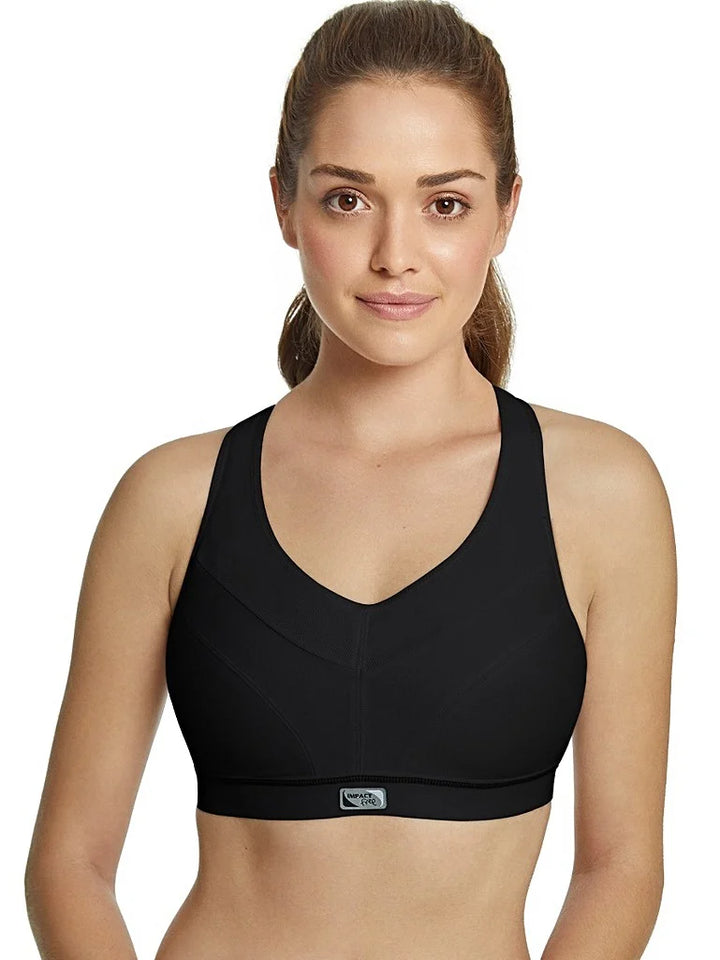 Royce - Impact Free Adjustable Fit Sports Bra Black