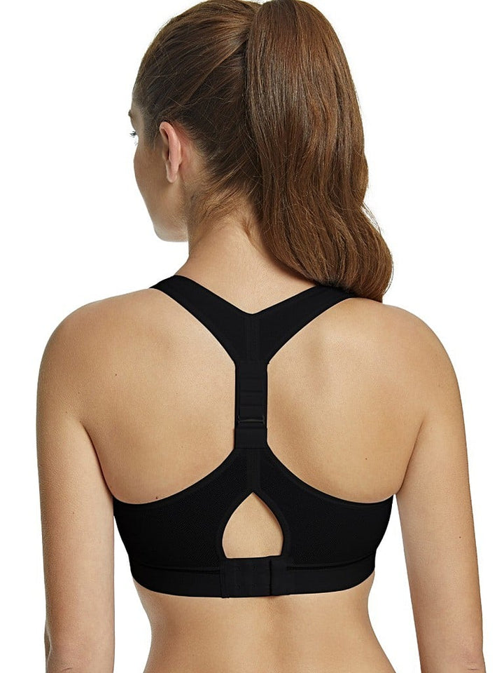 Royce - Impact Free Adjustable Fit Sports Bra Black