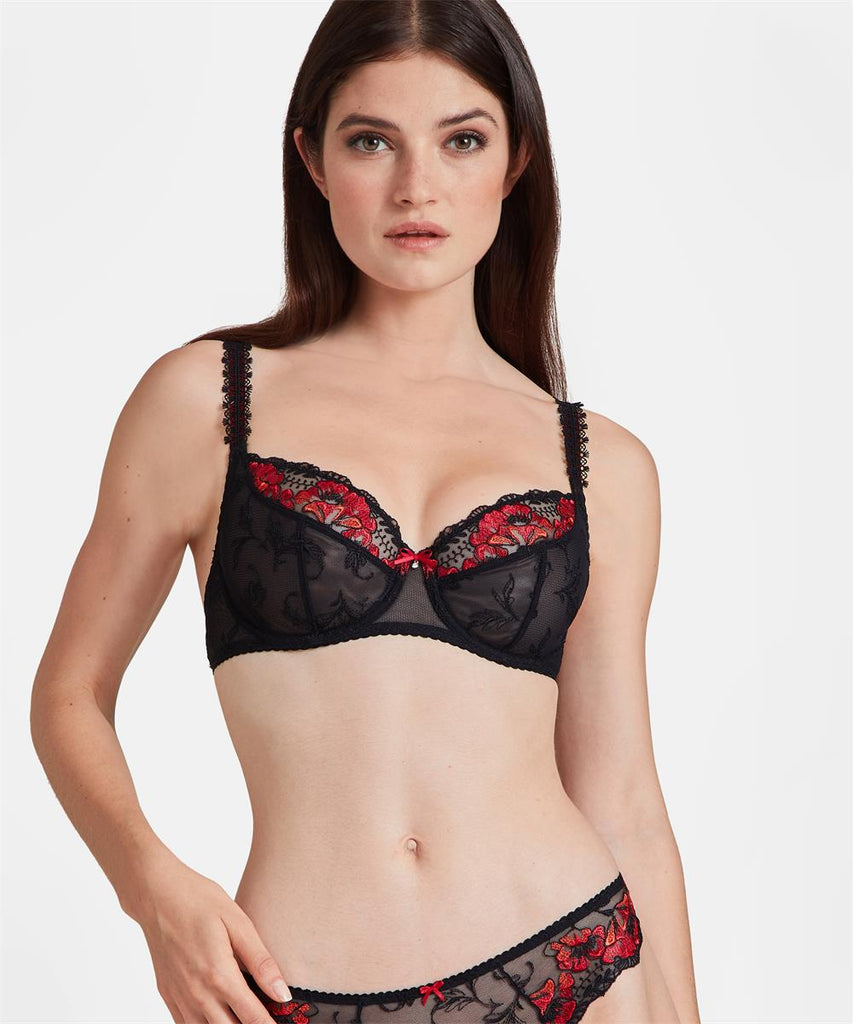 Aubade A Fleur De Toi Confort Full Cup Bra Rouge Prodigieux