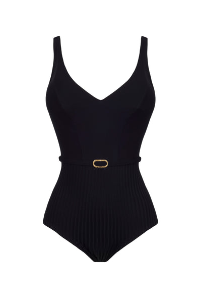 Empreinte Swimwear - Iconic Underwire V-Neck Swimsuit Black