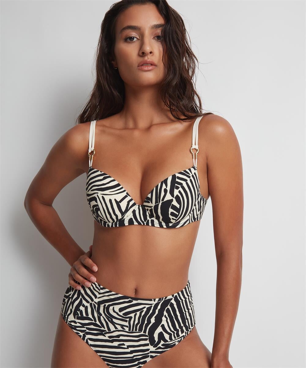 Aubade Swimwear Savannah Mood Highwaisted Bikini Brief Zebra