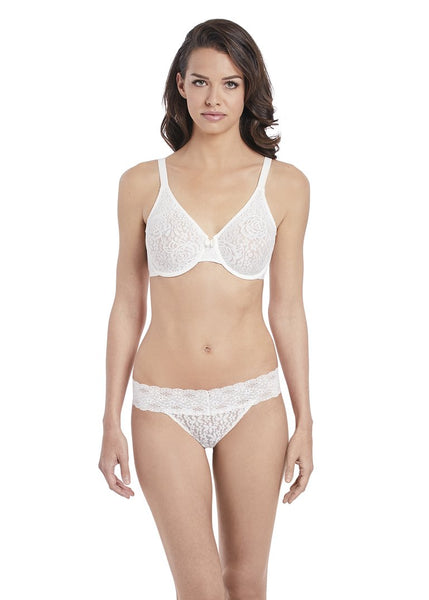 Wacoal Halo Lace Moulded Underwire Bra Ivory Ouh La La Lingerie 2688