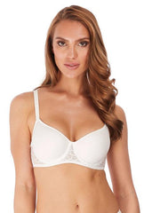 Wacoal Lisse Underwired Seamless Lace Bra, Frappe
